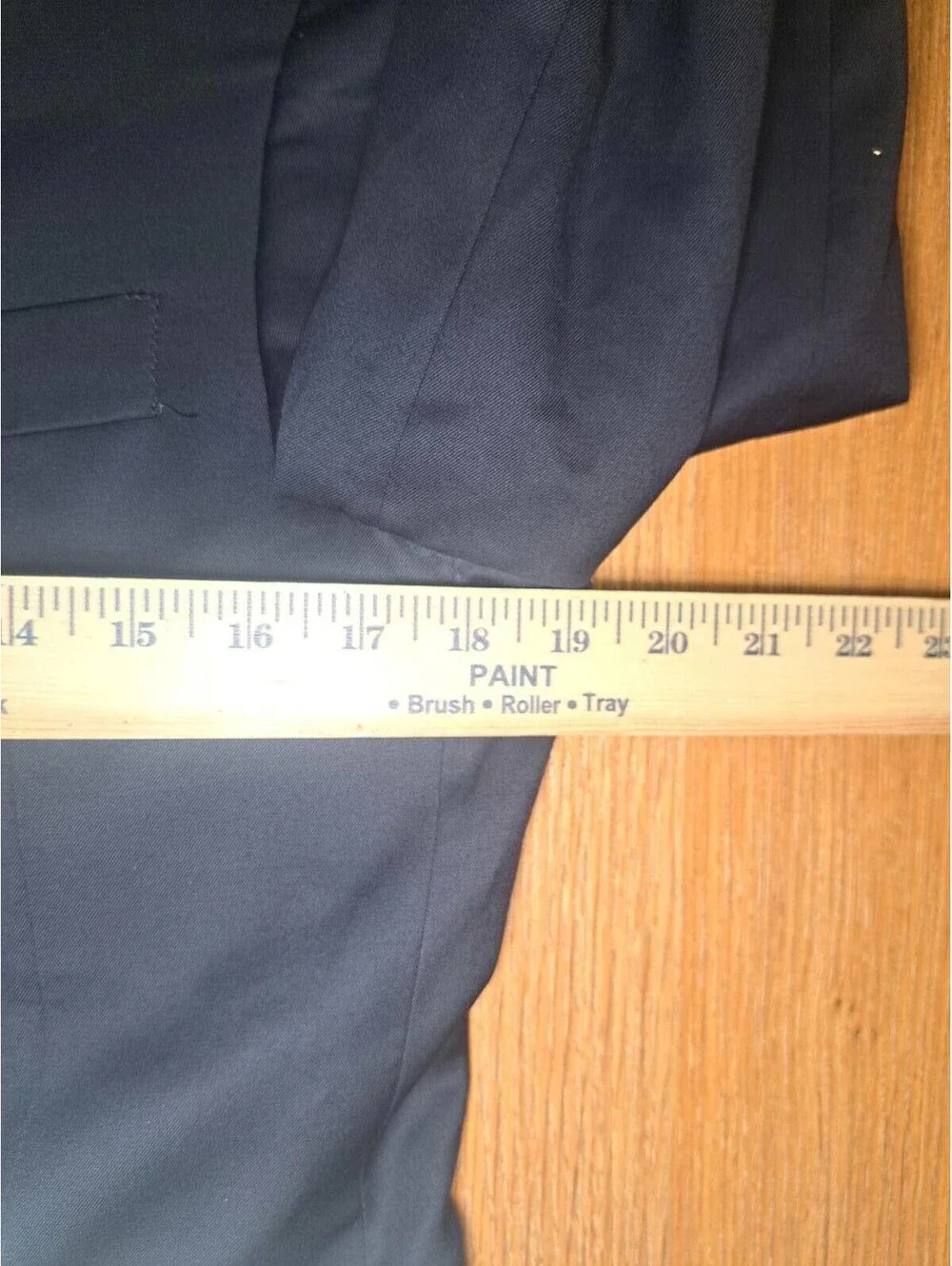 Hart Schaffner Marx Blazer Mens 38R Navy Bronze Buttons Wool